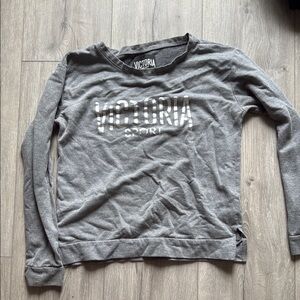 Victoria's Secret Gray Crew Neck Sweater Classic Fit